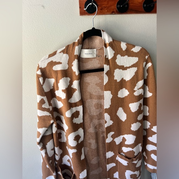 Animal Print Open Front Cardigan Small - Picture 4 of 11